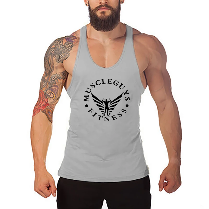 Бренд Muscleguys одежда для фитнеса мужская рубашка бодибилдинга тренировочная майка