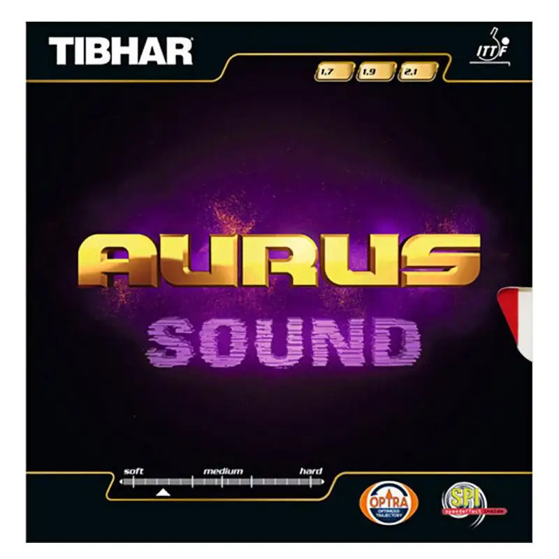 Натуральная TIBHAR резиновая ракетка для настольного тенниса AURUS/AURUS SOUND/AURUS мягкая ракетка для пинг-понга - Цвет: sound red