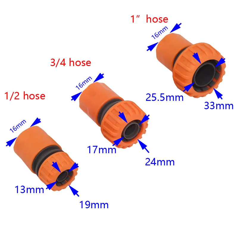 Орошение Сад быстрый разъем сад 3/4 шланг разъем 1/2 капельный адаптер для орошения " трубопровод для полива фитинг 1 шт