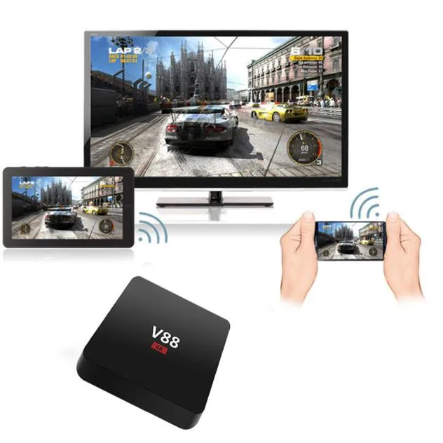 HIPERDEAL домашний кинотеатр V88 Android 5,1 четырехъядерный Мини ПК смарт Google tv BOX для Android Smart tv Stick Box SY18