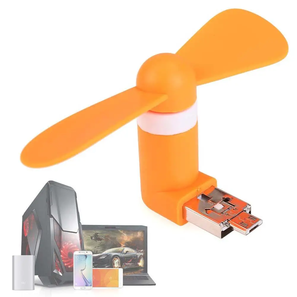 Portable Mini Fans Android Phone Notebook Laptop Super Mute USB Cooler Orange cheap fans toy usb fan APE