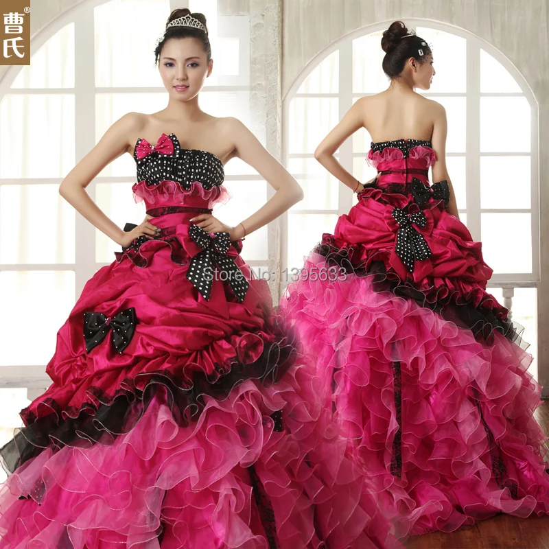 Pink And Black Wedding Dress Dress Yp