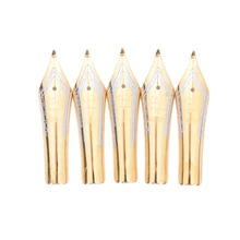 1 шт. Замена Diy Золото Серебро X450 изогнутый кончик простой Перьевая ручка Перо Металл Нержавеющая сталь для Jinhao