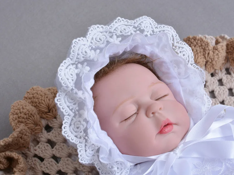 55 см всего тела силикона reborn baby doll игрушки Реалистичные спальный возрождается princess малышей девочек рождественские подарки купаться