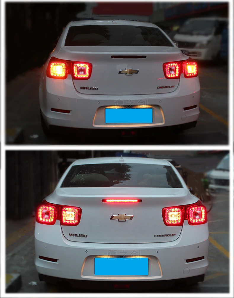 KOWELL автомобильный Стайлинг для Chevrolet Malibu задний светильник s светодиодный задний светильник светодиодный DRL+ тормоз+ Парк+ сигнал стоп