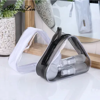 

Silvialin Cosmetic Bag Travel Makeup Storage Bag Simple Fashion Portable Waterproof Zipper Cosmetic Bag Transparent PVC