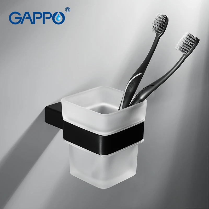 GAPPO Cup Tumbler Holders wall mounted glass Holders bathroom