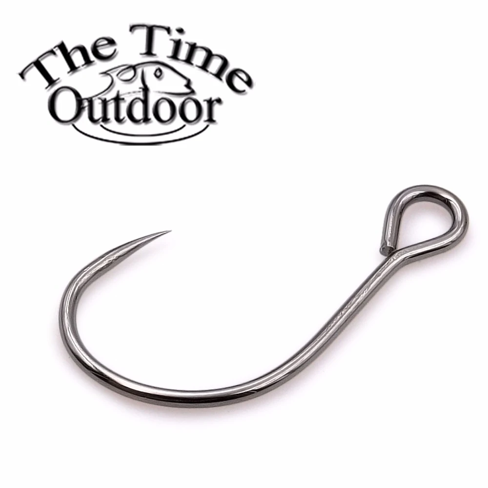 The Time 100pcs Barbless Single Crankbaits Hook High Carbon Steel 4/6