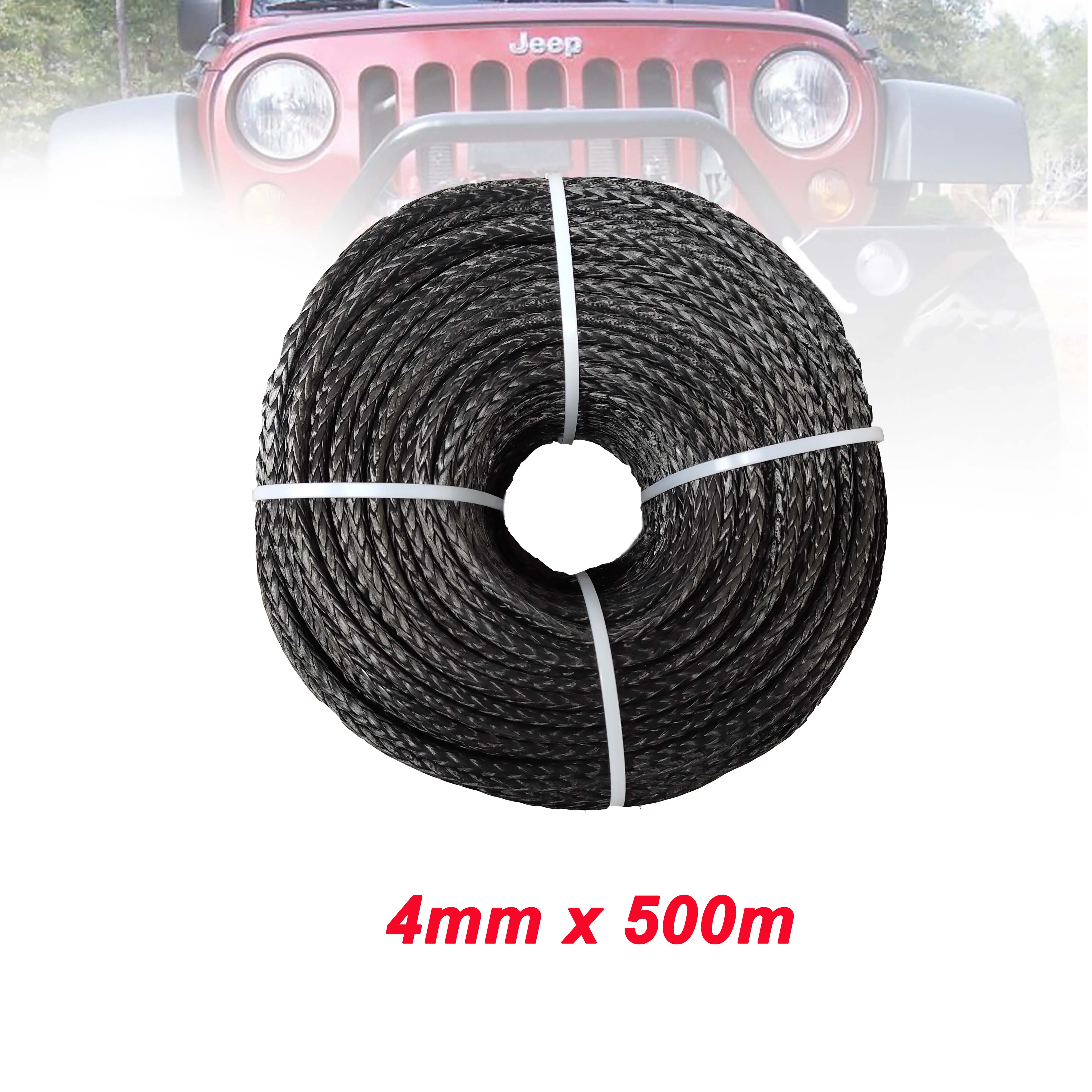 

4mm x 500meters 12 strand synthetic UHMWPE rope winch line