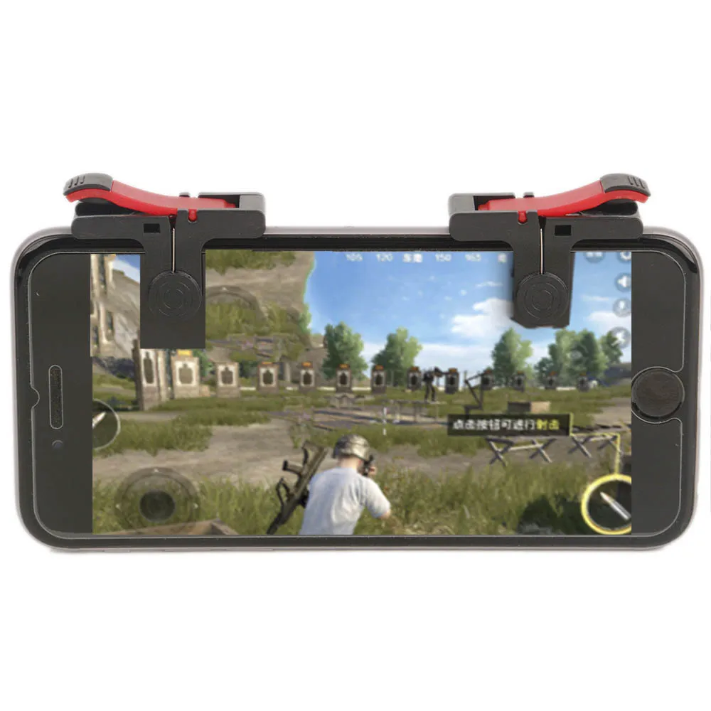 

1 Pair D9 Mobile Phone Gaming Gamepad Trigger Fire Button Handle L1R1 For Shooter Aim Key Controller for all Smartphone