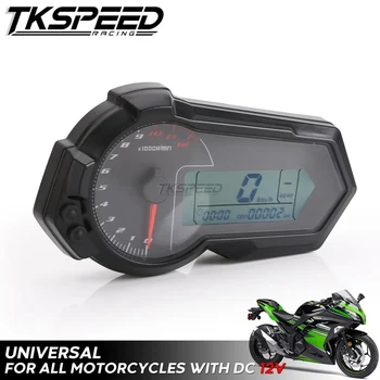 

For 2,4 Cylinders Universal 1200RPM Motorcycle Odometer Tachometer UTV LCD Digital Speedometer For BMW KAWASAKI KTM HONDA SUZUKI