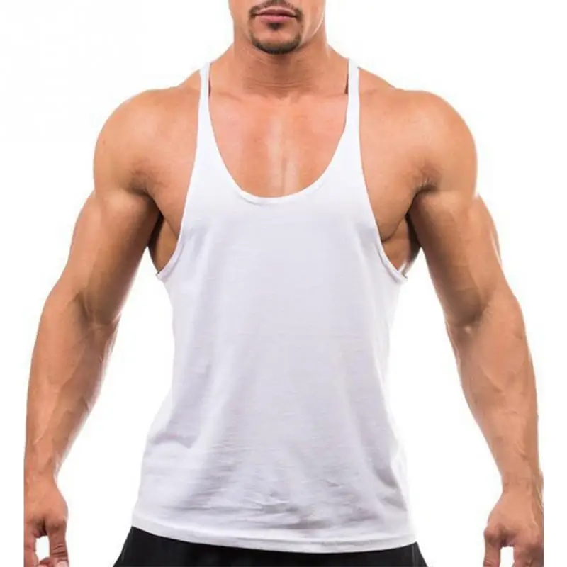 

Men's Vest Muscle Bodybuilding Tank Top Sleeveless Fitness Vest M/L/XL/XXL