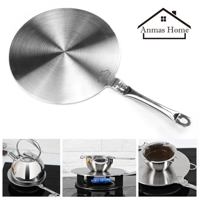 Special Price Stainless Steel Induction Cooker Thermal Guide Plate Cooktop heat Converter Disk Cookware For Magnetic kitchen tool S/M/L 