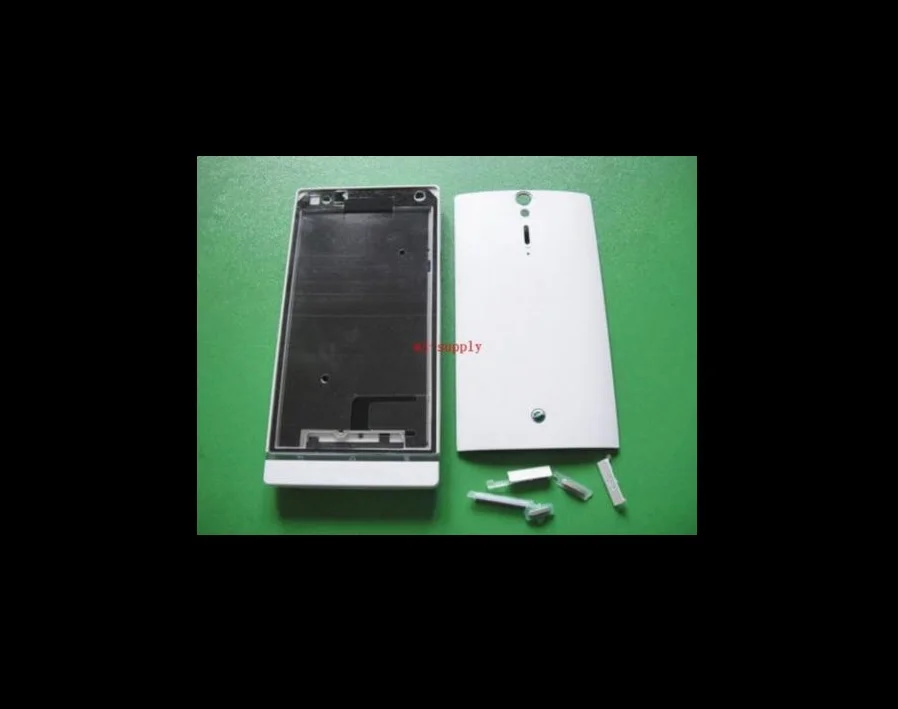 Для sony Ericsson Xperia S LT26i LT26 Корпус Передняя рамка Шасси+ стеклянная рамка объектива камеры+ задняя крышка батареи+ кнопочная клавиатура+ комплекты