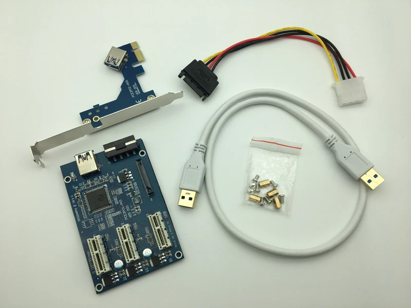 PCI E от 1 до 3 express 1X слоты переходная карта Mini ITX к внешнему слота адаптер PCIe