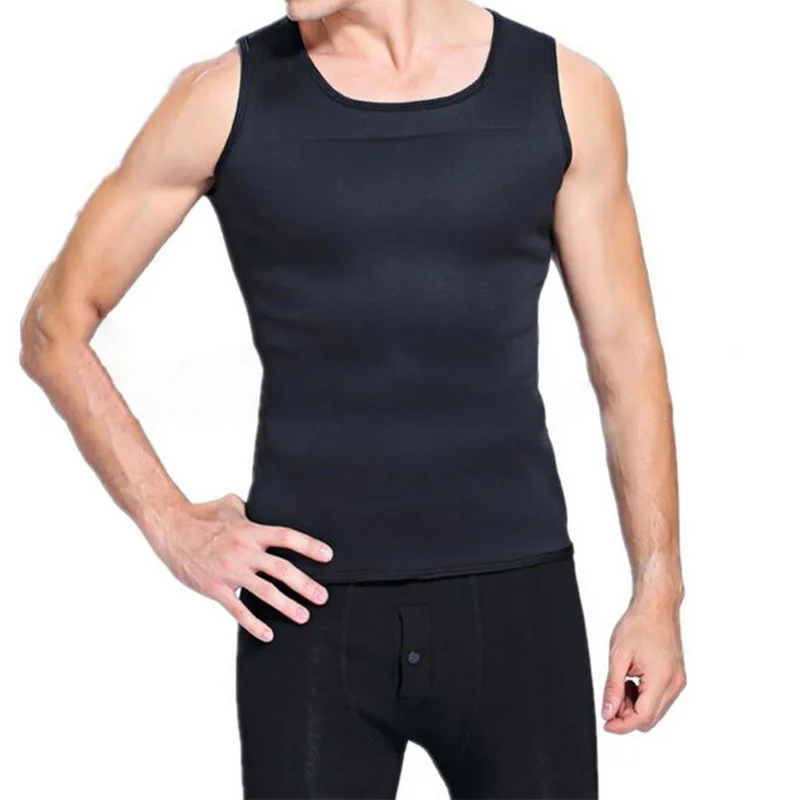 

MJARTORIA Mens Waist Abdomen Fat Burning Undershirt -absorbent Gym Sports Tank Top