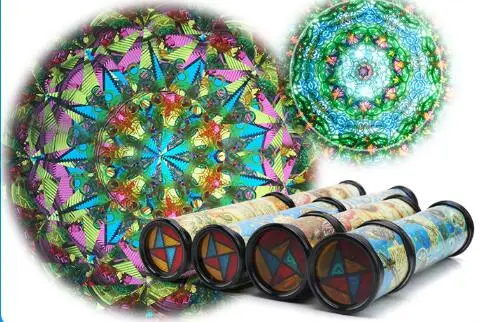 30cm Scalable Rotating Kaleidoscopes Extended Rotation Adjustable Fancy Colored World Baby Toy Children Autism Kid YH1017