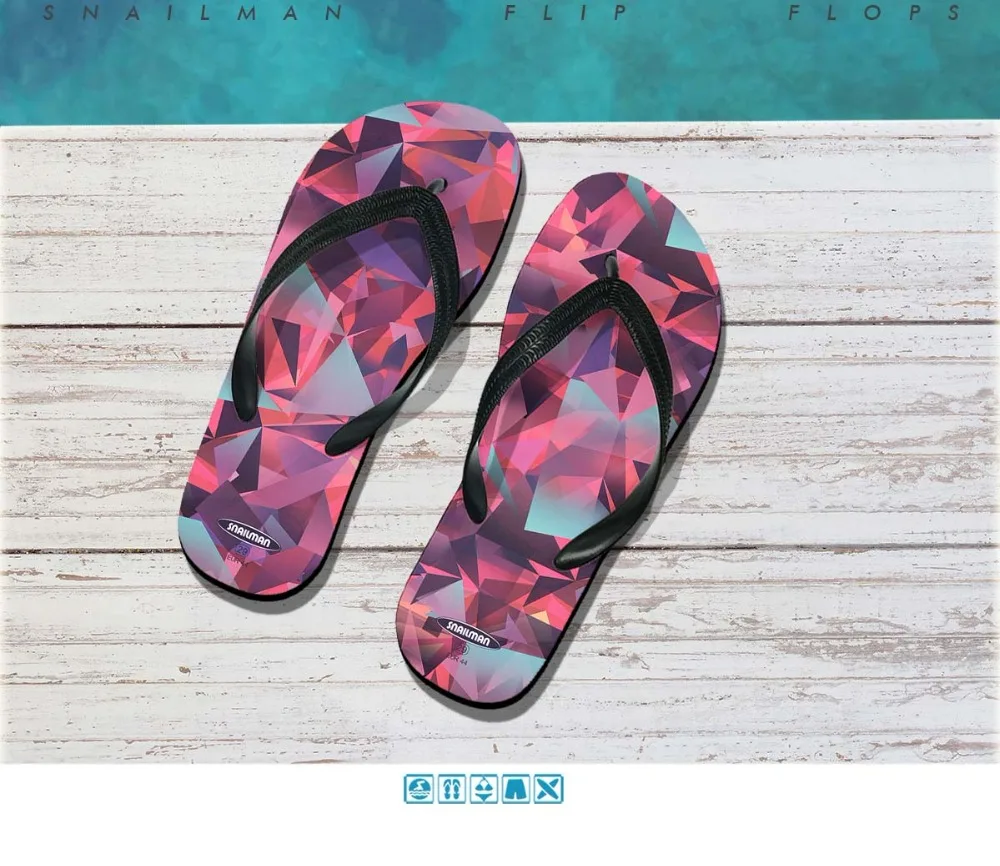 Brand Flip Flops Surfing Cheering Beach Shoes  Gift Sport  swimming  Slipper 