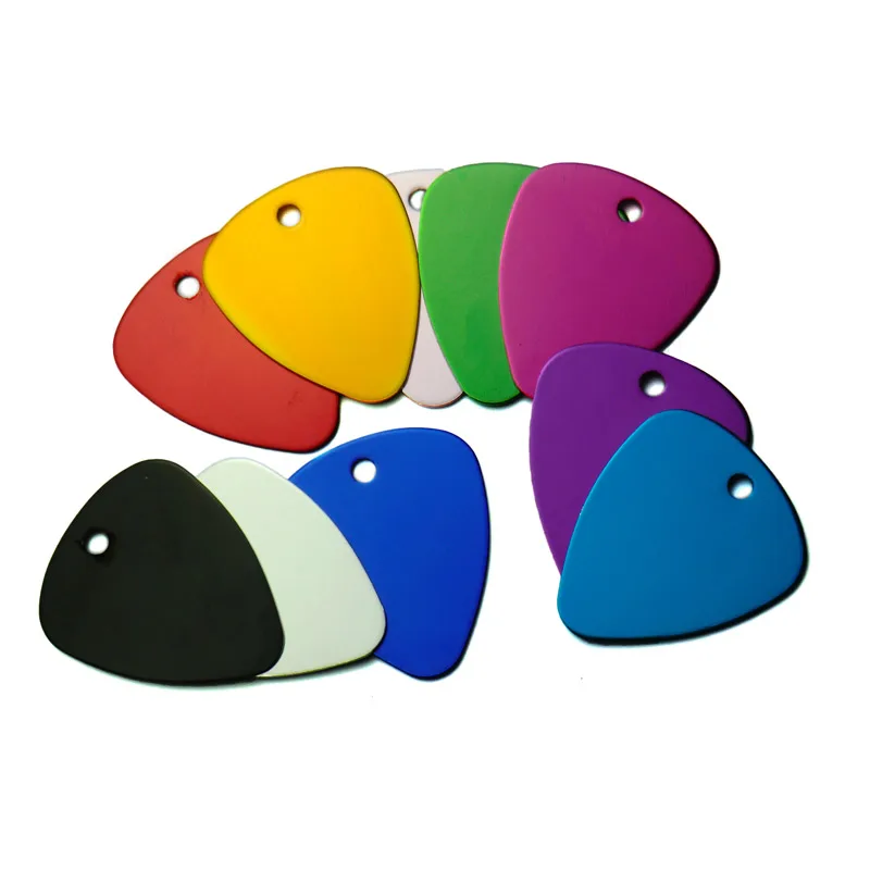 

Wholesale 100pcs Triangles Shape DIY Pendant For Dogs Cats Puppy Phone Number ID Tag Pet Supplies Aluminum Pet Name Accessories