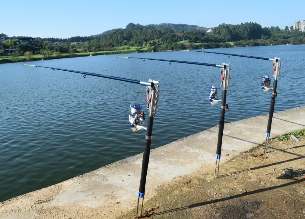 High quality 2.1m&2.4m Hard Automatic Fishing Rod (Without Reel) Sea River Lake Pool Fishing