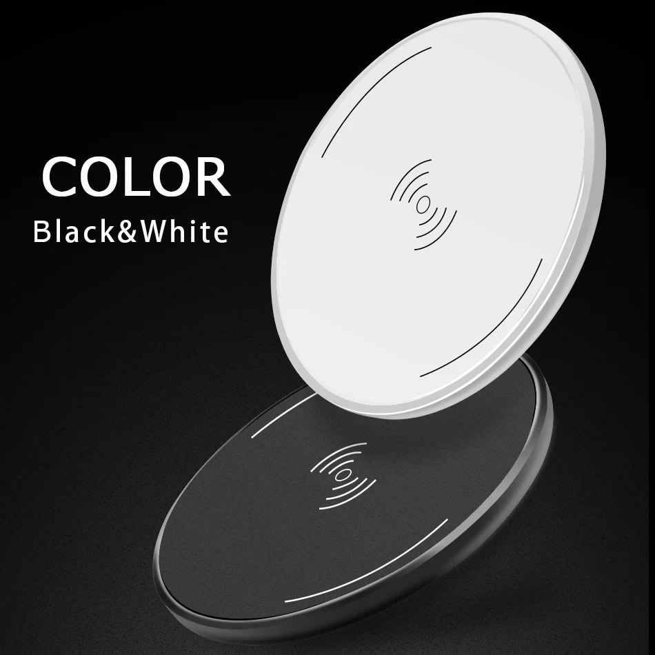 CinkeyPro Wireless Charger Charging Pad for iPhone 8 10 X Samsung S7 S8 5V:1A Adapter Charge Mobile Phone QI Device Universal 2