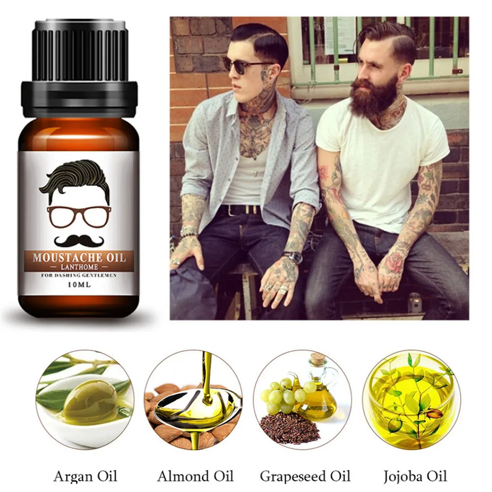 

10ml Beard Essential Oil Moustache Oil Styling Moisturizing Smoothing Gentlemen Care Suitable for All Types of Beard