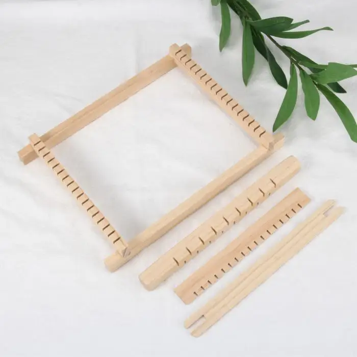 Мини DIY деревянная ткацкая игрушка ткацкий станок ручной работы вязальная машина для детей вязание XH8Z AP12