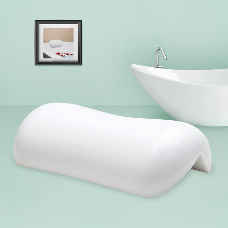 Fypo Bathroom Pillow Bathtub Pillow White&Black Waterproof Bath Pillows