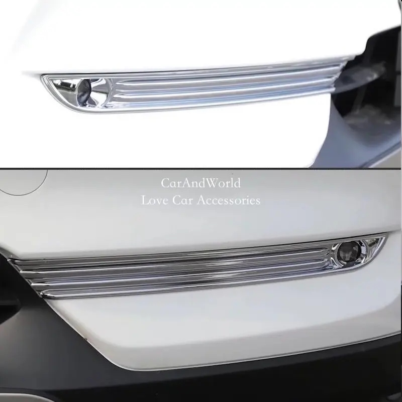 Спереди туман свет крышка головки Foglight свет лампы Планки для Mazda CX-5 CX5 ABS Chrome Наклейки автомобиля средства для укладки волос