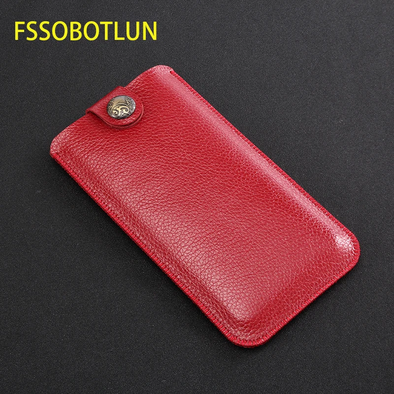 

FSSOBOTLUN,For Galaxy Note 10 9 8 Case Pouch For Samsung Galaxy S8+S9+ Sleeve Holster Handmade Protective Case Bag With Buckle
