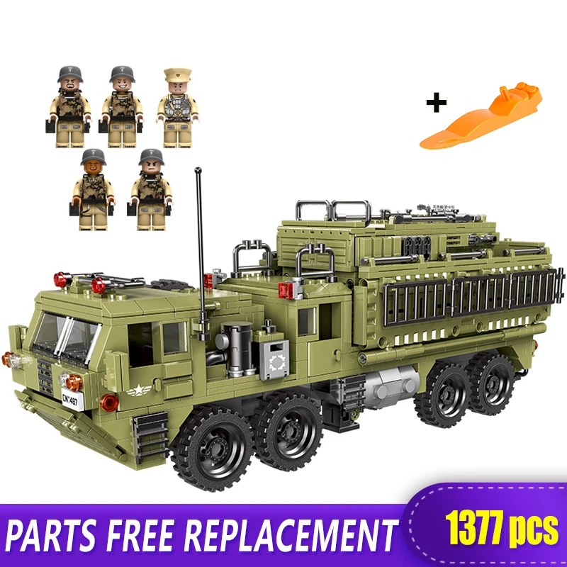 

XINGBAO 06014 Genuine 1377PCS Military Series The Scorpion Heavy Truck Set Building Blocks Bricks Toys Children Christmas Gifts