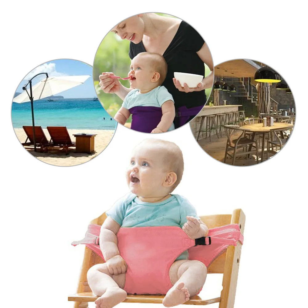 الملونة الطفل الطعام الغداء المحمولة مقعد الرضع كرسي حزام أمان الاطفال تغذية كراسي عالية تسخير السفر تغذية الطفل مقاعد