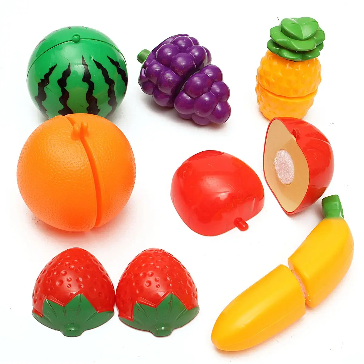 игрушки фрукты. набор фрукты экзотика с-1375 огонек /6/. резиновый фрукт. набор фрукты пвх си-325. резиновый фрукт.
