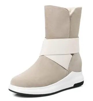 

Women Ankle Boots Wedge Shoes Woman Mid Heel Gladiator Autumn Winter Snow Warm Booties Sapato Feminino Zapatos De Mujer WS181118