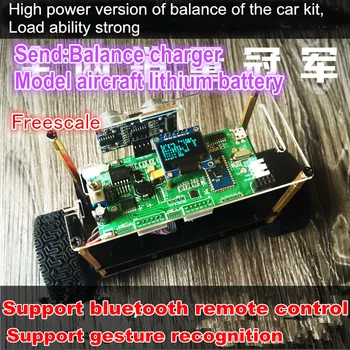 

STM32 self Balancing trolley Upright car HIGH POWER motor OLED display,ultrasonic module,model aircraft battery,balance charger