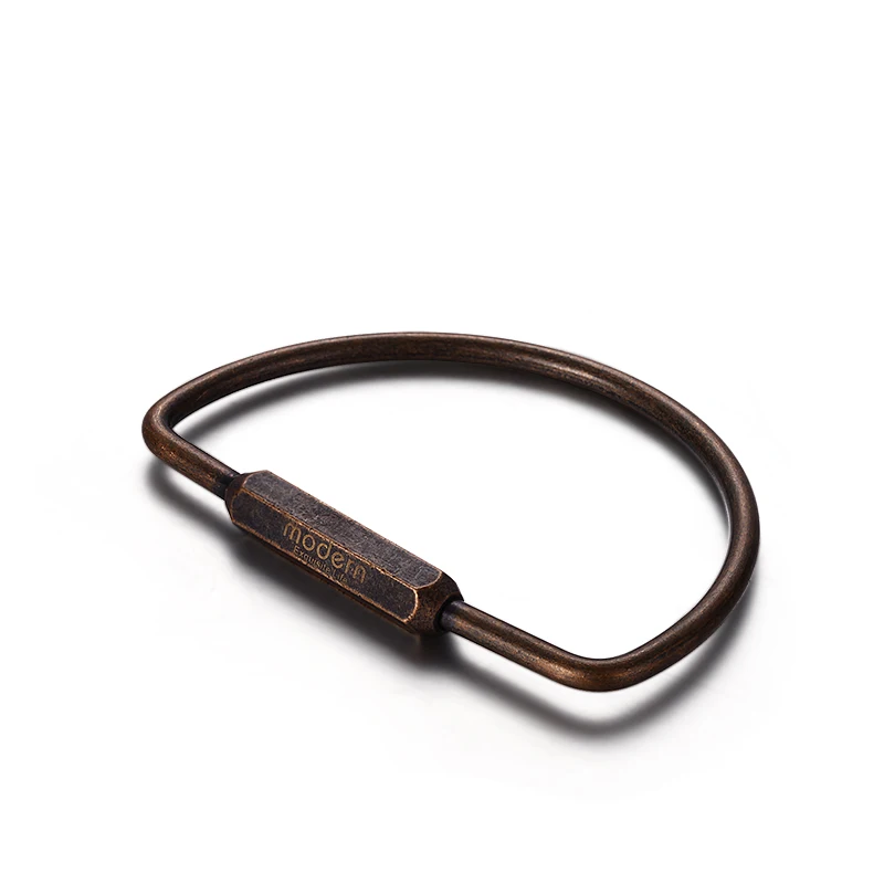 aliexpress com buy modern brand new 2017 solid copper men keychain