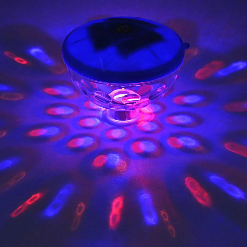 Подводный дискотечный светодиодный световое шоу Ванна Плавание Пруд бассейн, спа-ванна Водонепроницаемый плавающей лампы подходит для