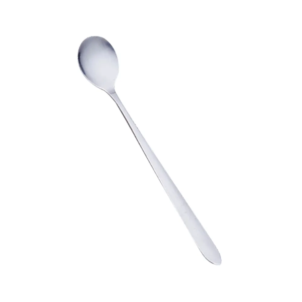 Нержавеющая сталь посуда ложка с длинной ручкой сахар серебро кофе ложка чайные ложки приборы для мороженого кухонные инструменты#007