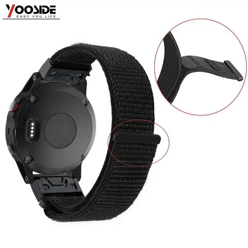 

Soft Lightweight Breathable 22mm Nylon Loop Fastener Watch Band Strap for Garmin Fenix5X/3HR/5s/ 5/5 Plus/Quatix 5/935 Wristband