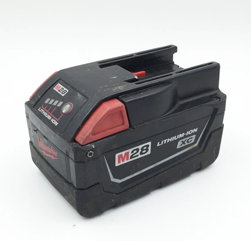 2шт б/у Milwaukee Li lon электроинструменты батареи M28 48 11 2830 28 v 3.0ah|battery battery battery|batteries