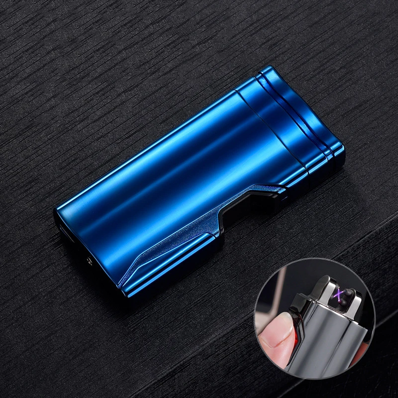 Pulsed Double Arc Electronic Cigarette Lighter USB Rechargeable Flameless Plasma Lighter Arc Electric Lighter Tobacco Smoking