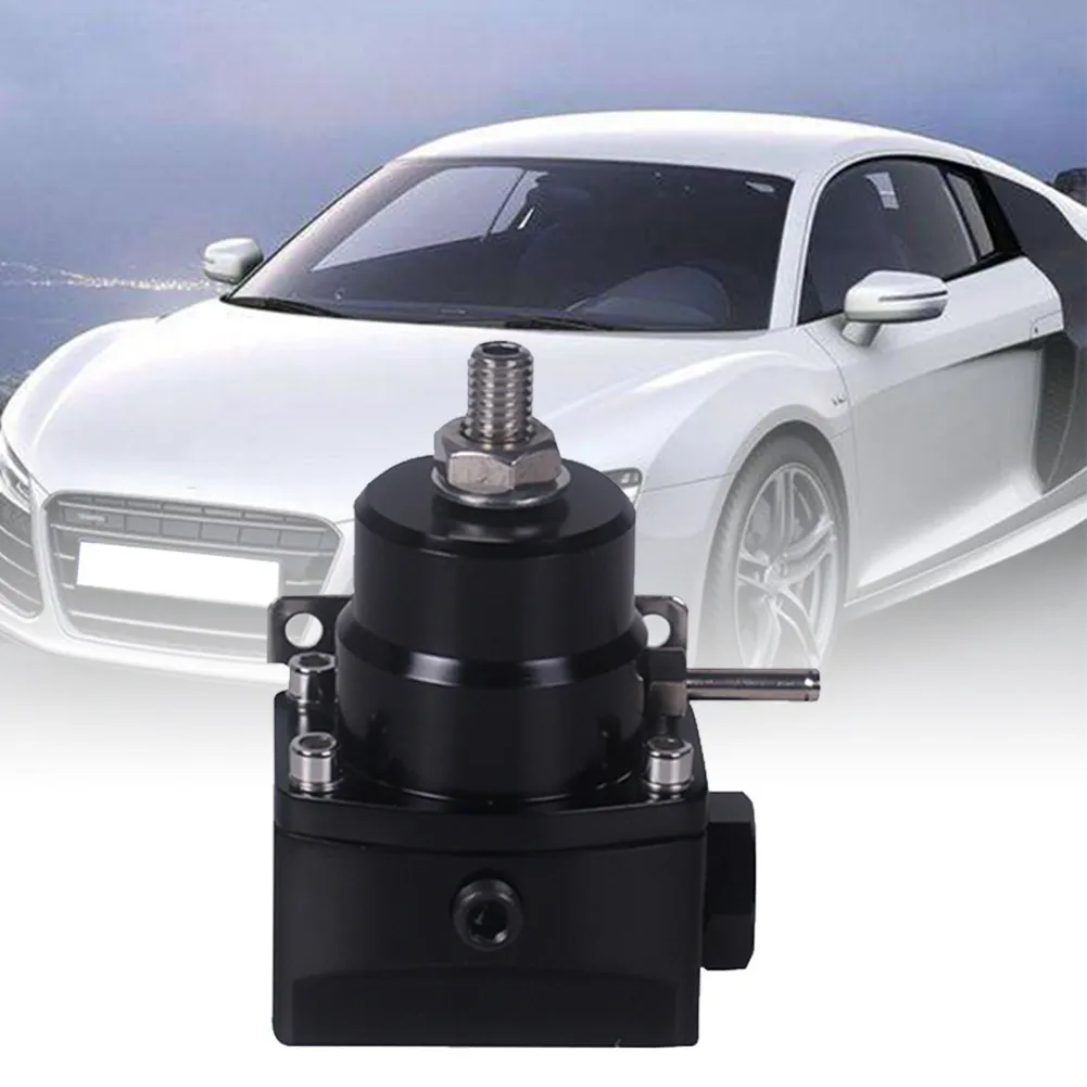 Car Accessories New Black High Pressure Fuel Regulator W/ Boost-8AN 8/8/6 Pressure Regulator