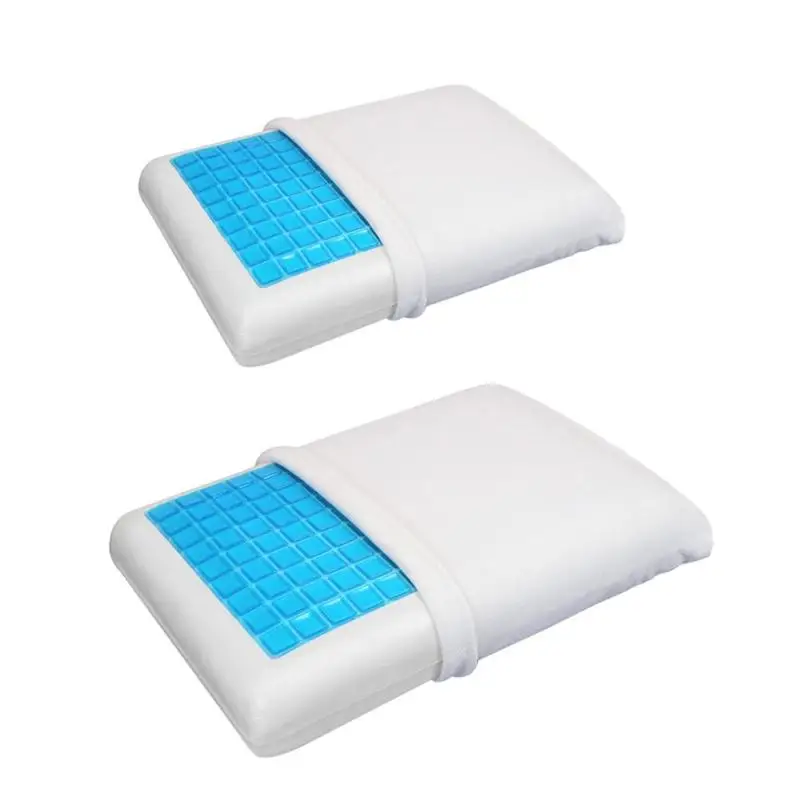 

Memory Pillow Foam White Bed Gel Pillow Cooling Orthopedic Cushion for Sleeping Travel Neck Fatigue Relief Outdoor Tool
