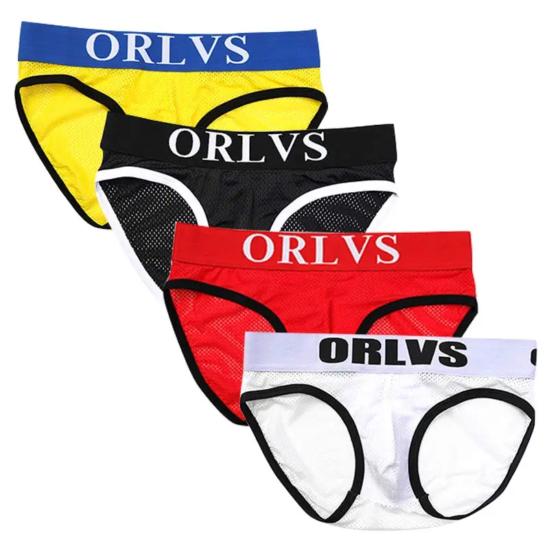 C мужское сексуальное нижнее белье мужские трусы ORLVS Сетчатое Мужское Cueca для геев