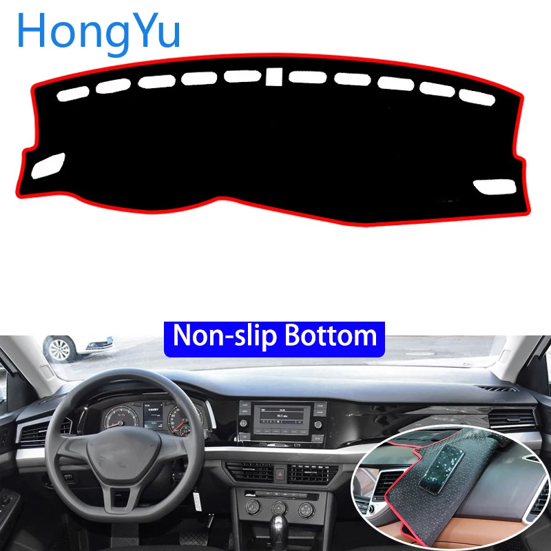 For Volkswagen bora 2019 Car Styling Non-Slip Bottom Covers Dashmat Dash Mat Sun Shade Dashboard Cover Capter | Автомобили и