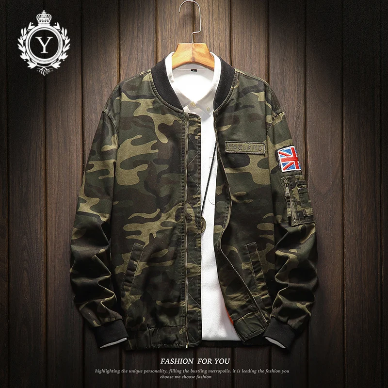 

2019 COUTUDI New Mens Fashion Streetwear Camouflage Windbreakers Cotton Padded Jackets High Quality Men Clothing Hip Hop jackets