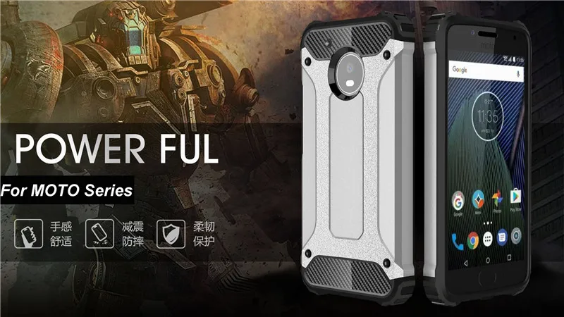 Strong Hybrid Tough Shockproof Armor Back Case Cover for Motorola G5 Plus G4 Play G3 Moto MZ ForceZ PlayZ Hard Rugged Fundas (8)