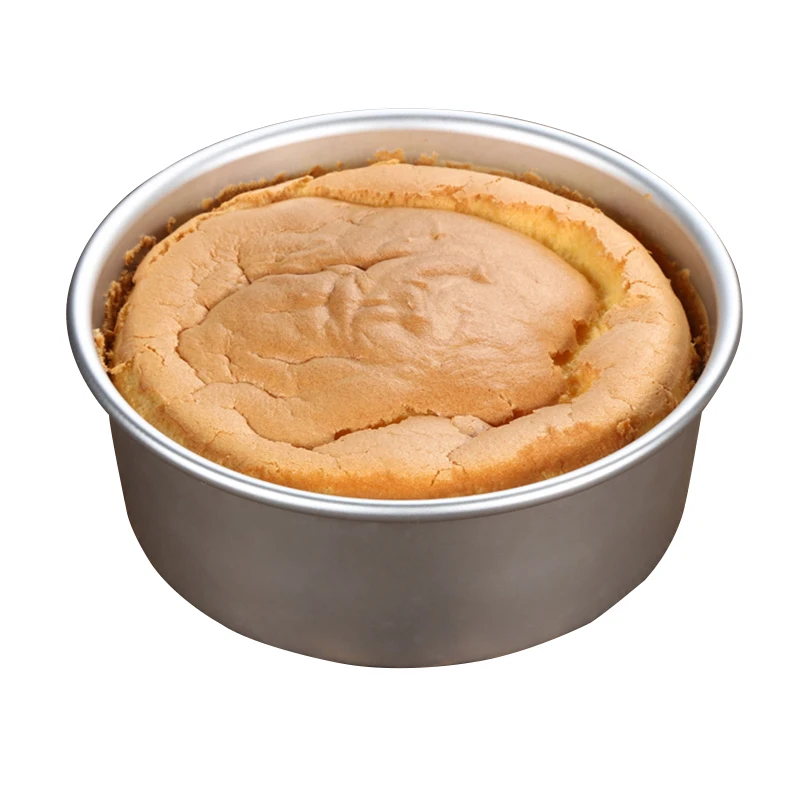 

6 inches Anode Live Bottom Cake Mold Aluminum Alloy Round Bottom Smooth Texture Tight Texture Non-stick Cake Tools