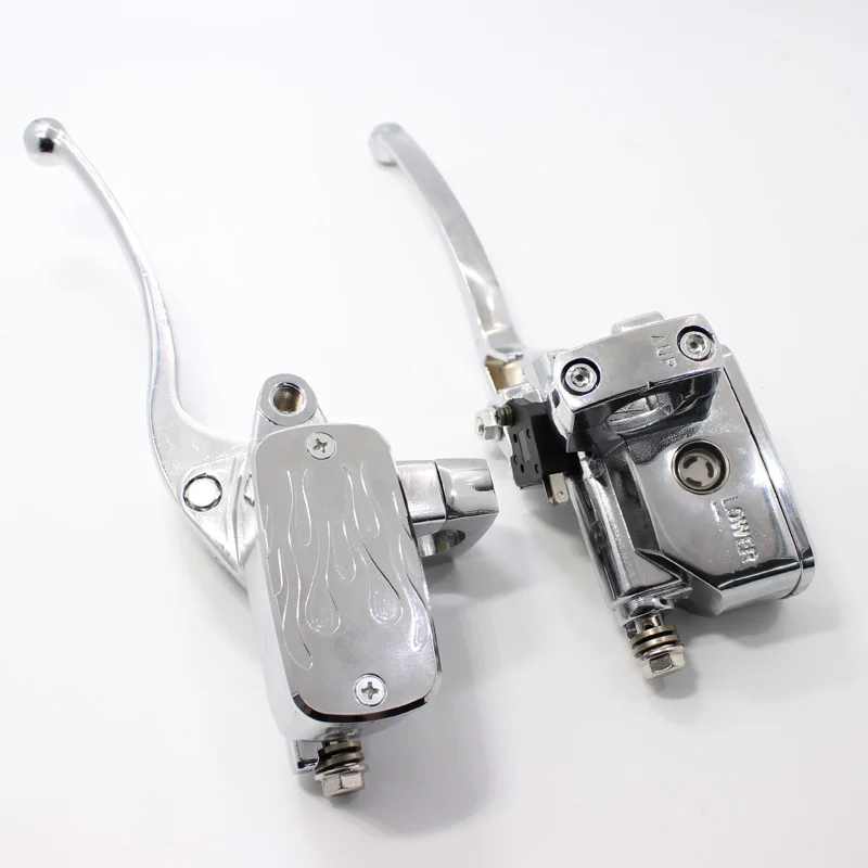 Arcade Universal 78 22mm Hydraulic Motorcycle Brake Master Cylinder Hydraulic Clutch Levers fluid Reservoir 14mm Piston
