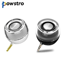Powstro 3,5 мм мини портативный динамик перезаряжаемый громкоговоритель Мощный чистый бас подключи и играй для iPhone iPad Samsung ноутбука ПК